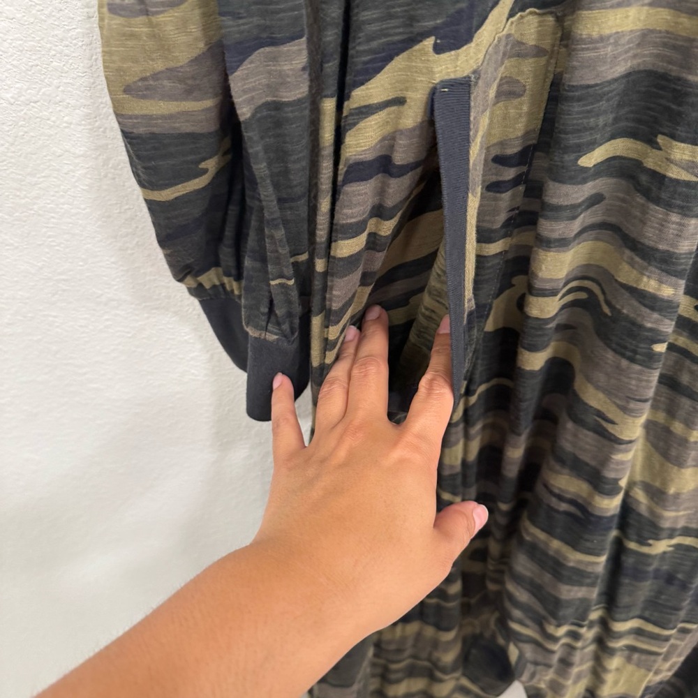 NATURAL LIFE Olive Green & Black Camo One-Piece Jumpsuit - Picture 4 of 7